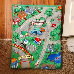 Handmade Construction Toddler Blanket